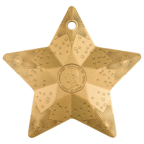 Buy 2024 1 oz Starry Sky Gilded Silver Coin - Holiday Ornaments