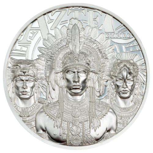 2025 1 oz Aztecs Empire Proof Silver Coin - Legends