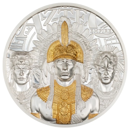 2025 3 oz Aztecs Empire Proof Silver Coin - Legends