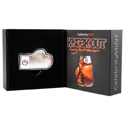 Celebrity Mint 2 oz Antique Silver Boxing Glove - Knock Out Series