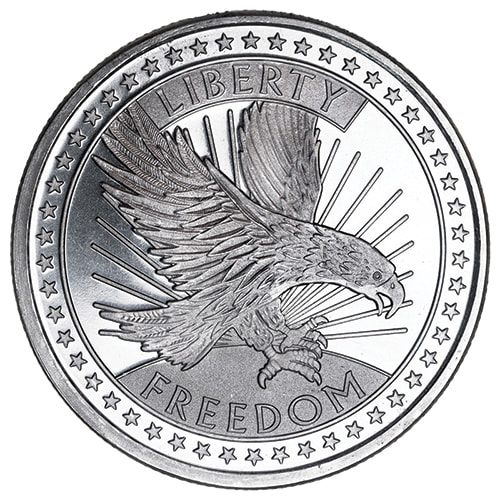 1 oz SD Bullion Silver Freedom Round - Old Design