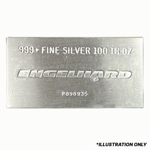 100 oz Engelhard Silver Bar