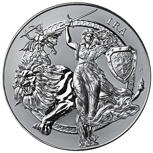 5 oz Ira - Wrath: Seven Deadly Sins Silver Reverse Proof - The Awakening Series