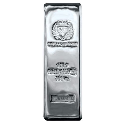 100 oz Germania Mint Silver Bar