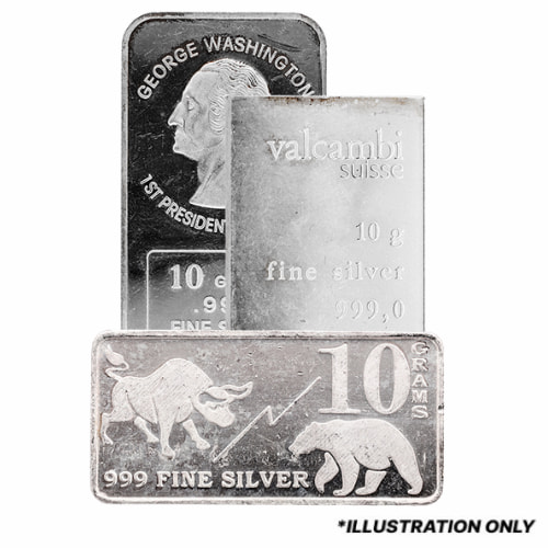 10 Gram Silver Bar - Design Our Choice