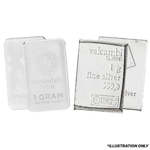 1 Gram Silver Bar - Design Our Choice