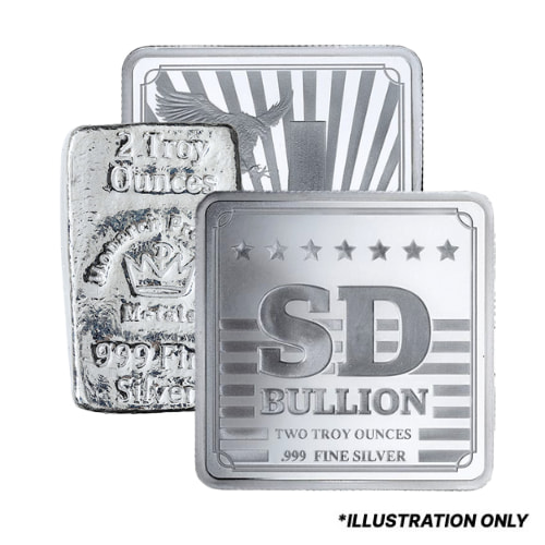 2 oz Silver Bars - Design Our Choice