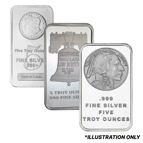 5 oz Silver Bars - Design Our Choice