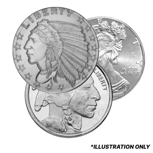 1/10 oz Silver Rounds - Design Our Choice