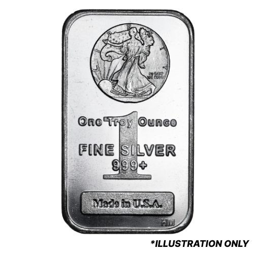 1 oz Silver Walking Liberty Bar