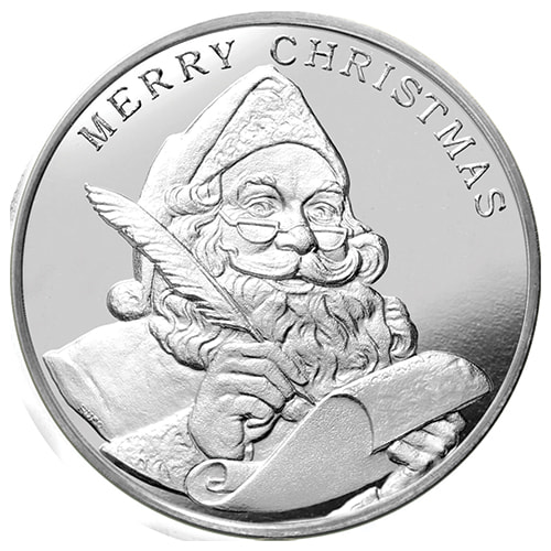 2024 1 oz Santa's List Silver Round