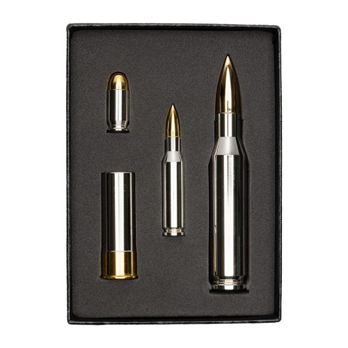 Silver Bullion Bullet Replica Set (Gold & Rhodium Plated)
