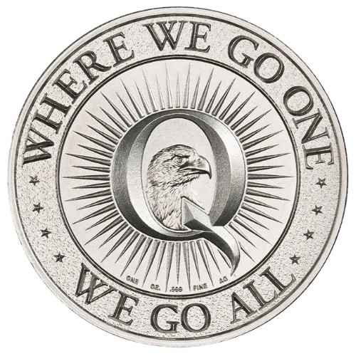 1 oz Qanon Silver Round