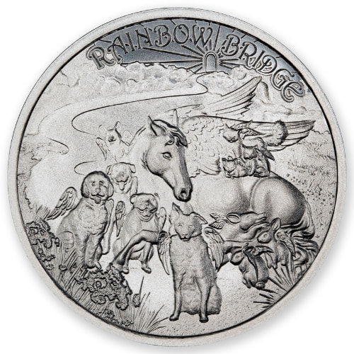 1 oz Rainbow Bridge Silver Round