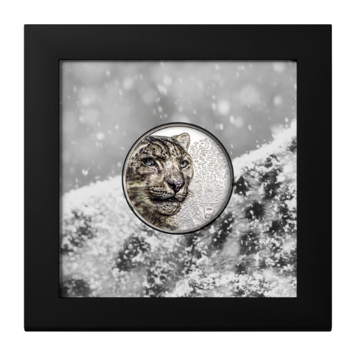 2024 1 oz Snow Leopard Colorized Proof Silver Coin