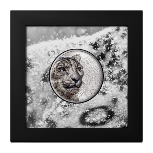 2024 3 oz Snow Leopard Colorized Proof Silver Coin
