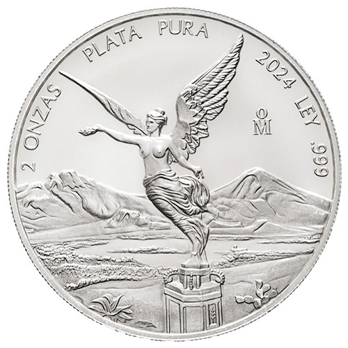 2024 2 oz Mexican Silver Libertad Coin BU