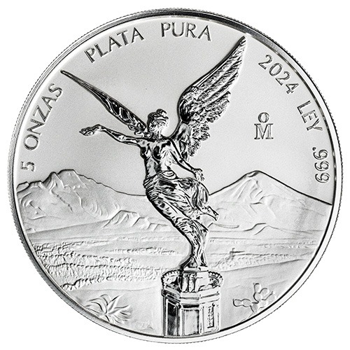 2024 5 oz Mexican Silver Libertad Reverse Proof Coin