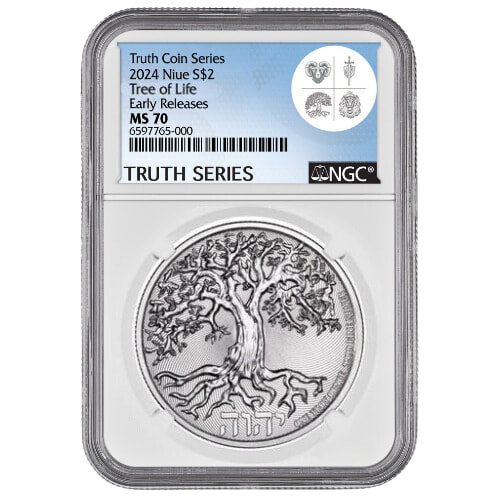 2024 NGC MS-70 Early Releases 1 oz Tree of Life Silver Coin