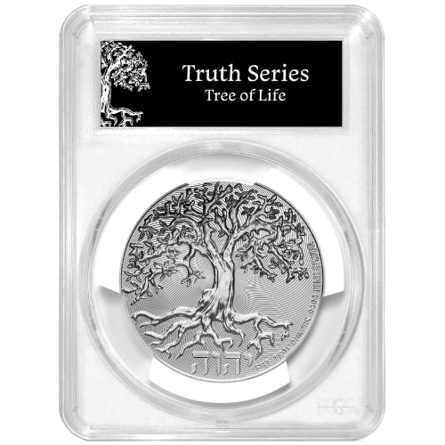 2024 PCGS MS-70 First Strike 5 oz Tree of Life Silver Coin - High Relief