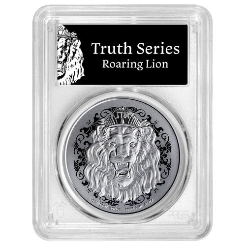 2026 PCGS MS-70 First Strike 1 oz Roaring Lion Silver Coin