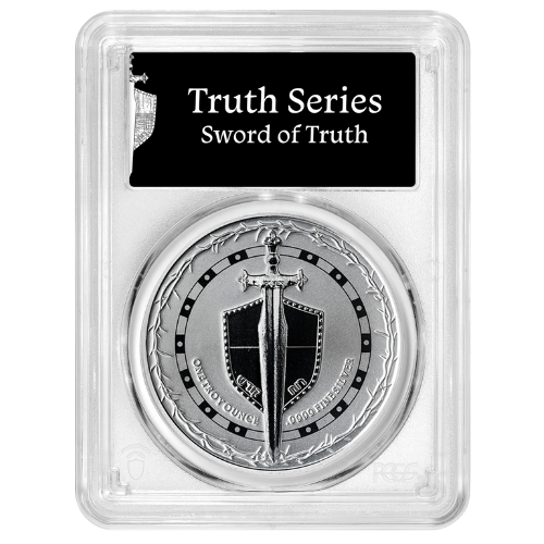 2025 PCGS MS-70 First Strike 1 oz Sword of Truth Silver Coin