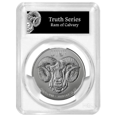 2026 PCGS MS-70 First Strike 5 oz Ram of Calvary High Relief Silver Coin