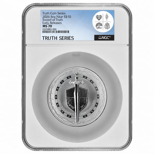Buy 2026 NGC MS-70 Early Releases 5 oz Sword of Truth High Relief