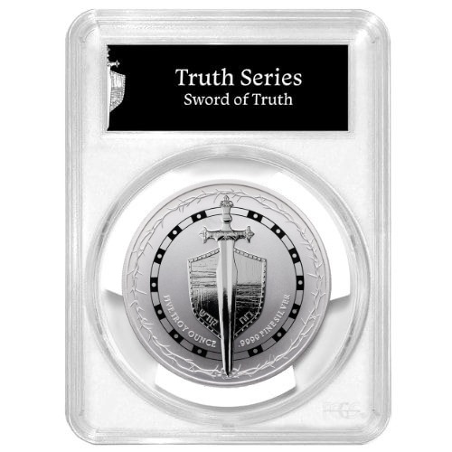 2026 PCGS MS-70 First Strikes 5 oz Sword of Truth High Relief Silver Coin