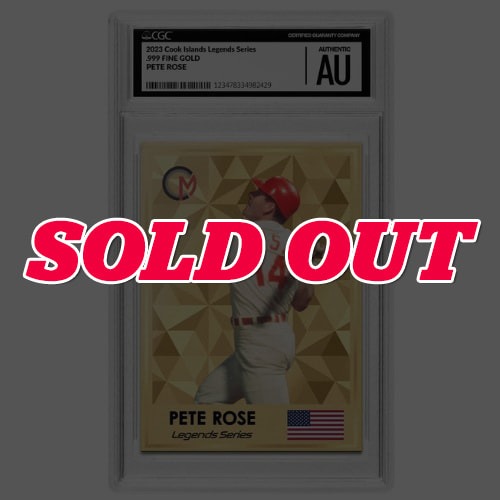 2023 0.5 Gram Pete Rose Gold Trading Coin - Legends Series