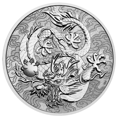2021 1 oz Myths & Legends: Dragon Silver Coin