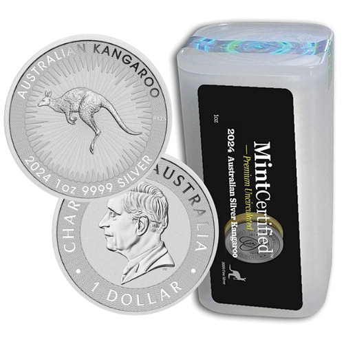 2024 1 oz Australian Silver Kangaroo MintCertified™ Premium Uncirculated | Sealed Tube