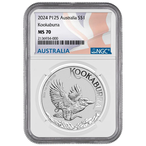 2024 NGC MS-70 1 oz Australian Silver Kookaburra Coin
