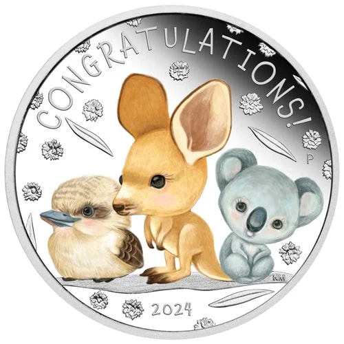 2024 1/2 oz Australian Newborn Proof Silver Coin