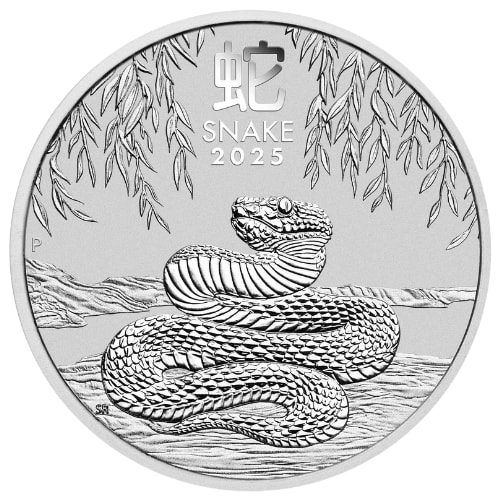 2025 1 Kilo Year of the Snake Silver Coin - Lunar Series III