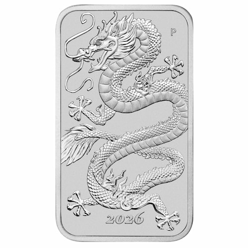 2026 1 oz Dragon Rectangular Silver Coin