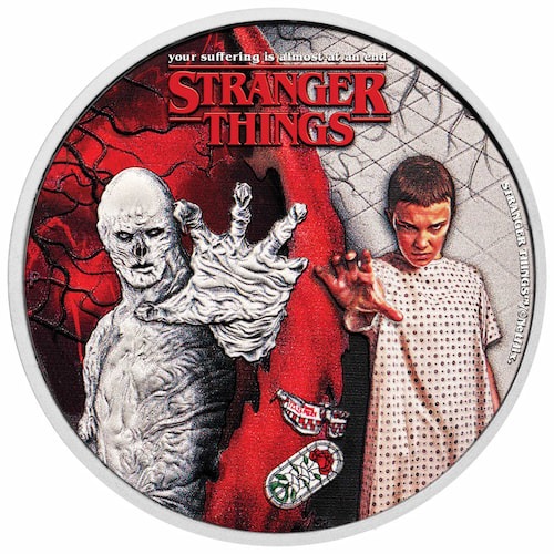 2026 1/2 oz Stranger Things "Eleven + Vecna" Colorized Proof Collector Silver Coin