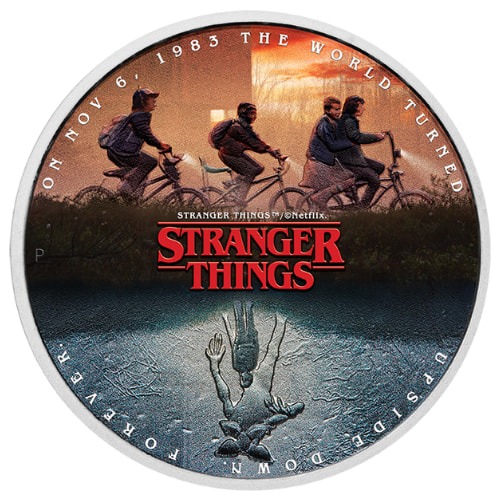 2026 1 oz Stranger Things™: The Upside Down Colorized Silver Coin