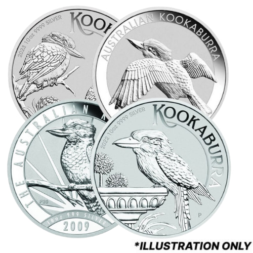 10 oz Australian Kookaburra Silver Coin - Random Year