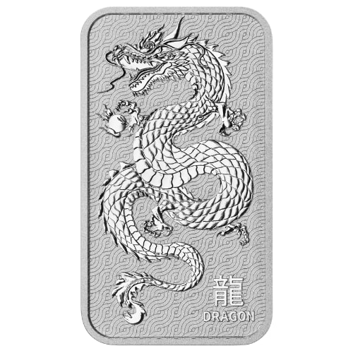 1 oz Lunar Dragon Minted Silver Bar