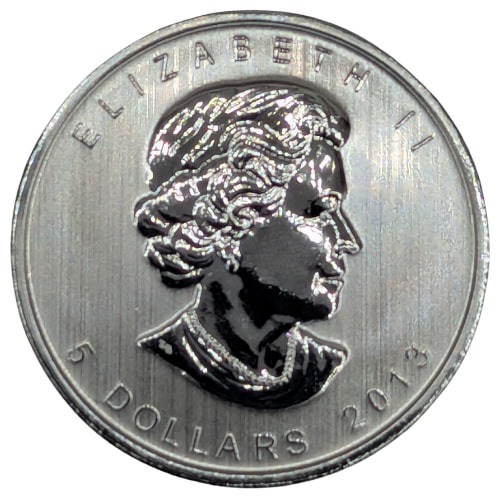 2013 1 oz Canadian Silver Maple Leaf Coin BU