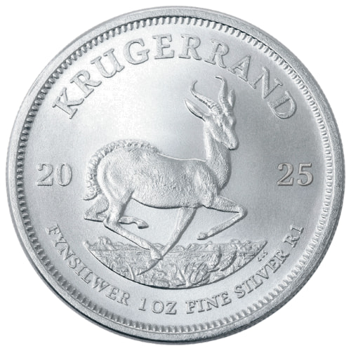 2025 1 oz South African Silver Krugerrand Coin BU
