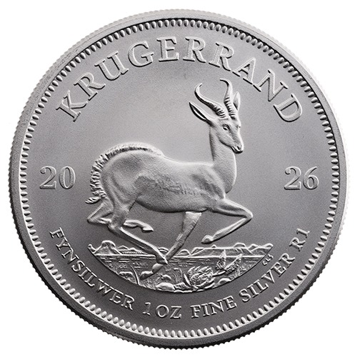 2026 1 oz South African Silver Krugerrand Coin BU