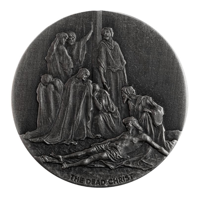 2022 2 oz The Dead Christ Silver Coin - Biblical Series