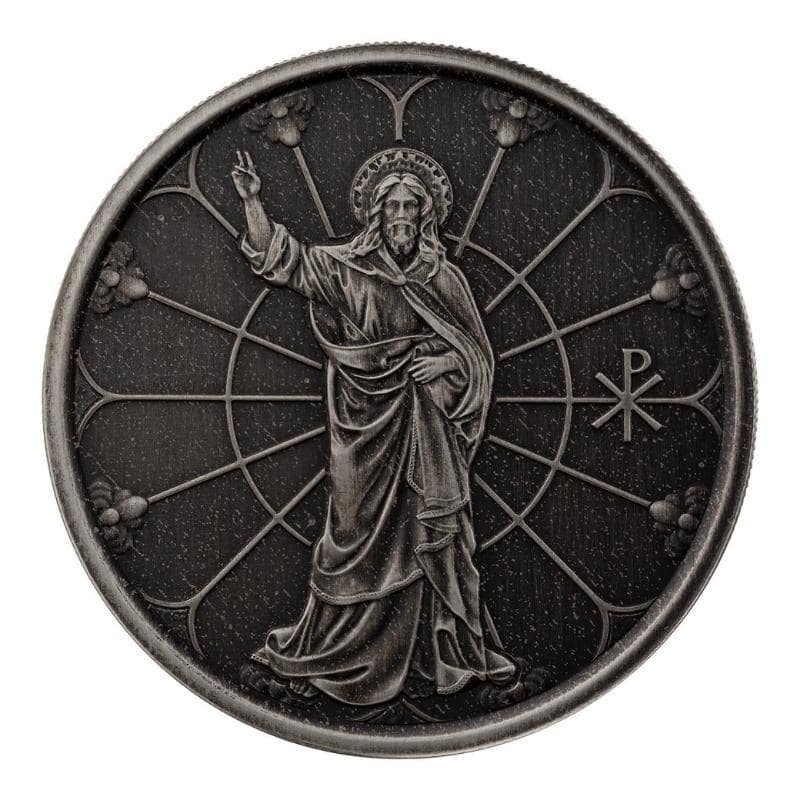 2022 1 oz Light of Christ Antique Silver Coins - Jesus Collection