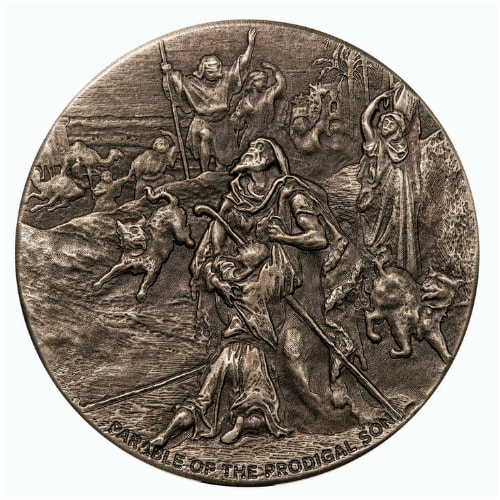 2023 2 oz Parable of the Prodigal Son Silver Coin - Biblical Series