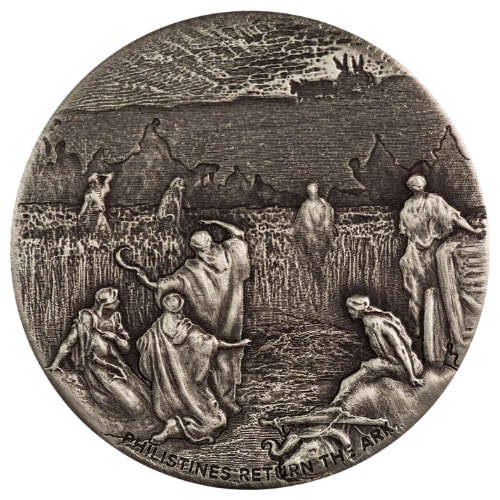 2024 2 oz Philistines Return the Ark Antique Silver Coin - Biblical Series