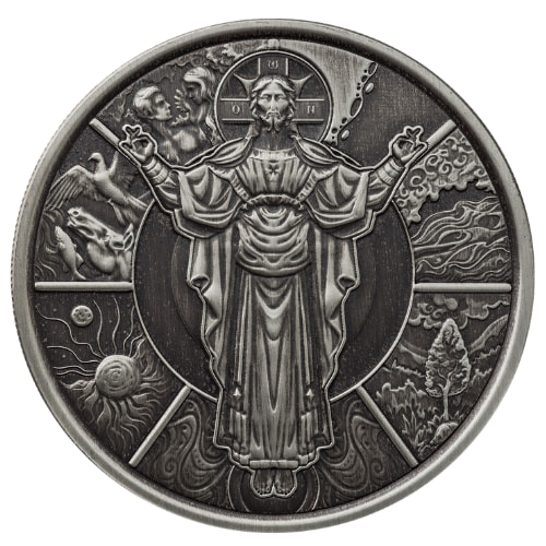 2024 1 oz The Creator Antique Silver Coin - Jesus Collection