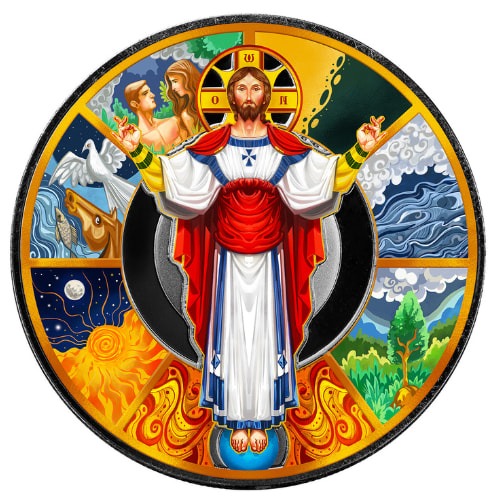 2024 1 oz The Creator Colored Silver Coin - Jesus Collection