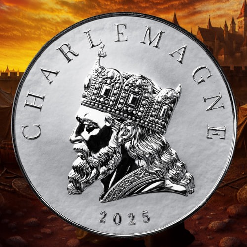 2025 5 oz Charlemagne Silver Coin - Commander Series